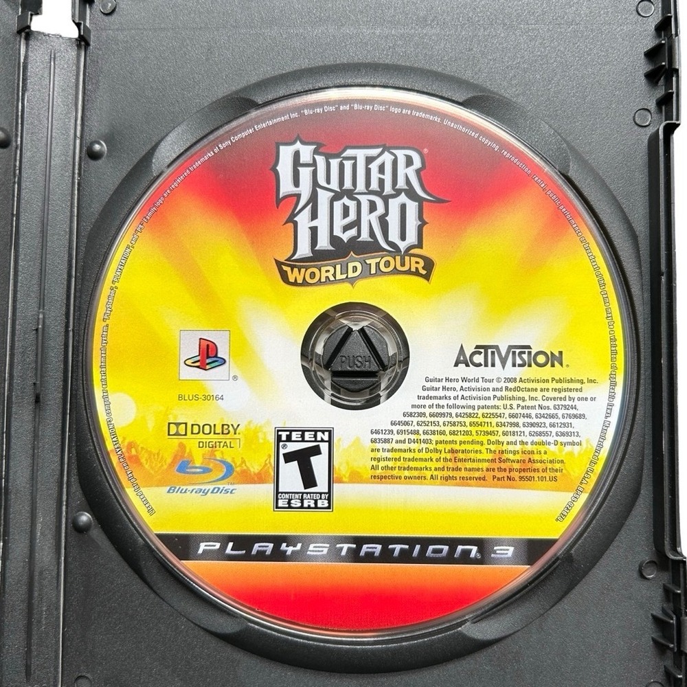 Guitar Hero World Tour Sony PlayStation 3 PS3 Game Disc BLUS-30164 Activision